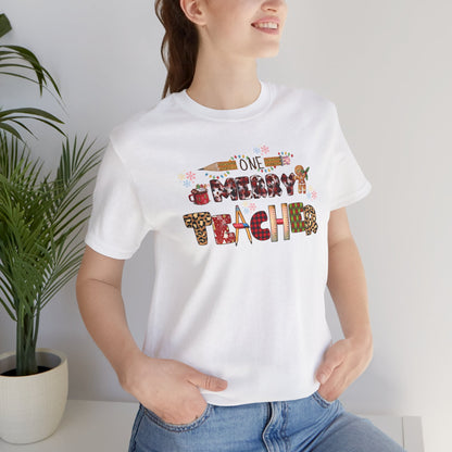 One Merry Teacher Unisex Tee - Teacher Christmas Gift