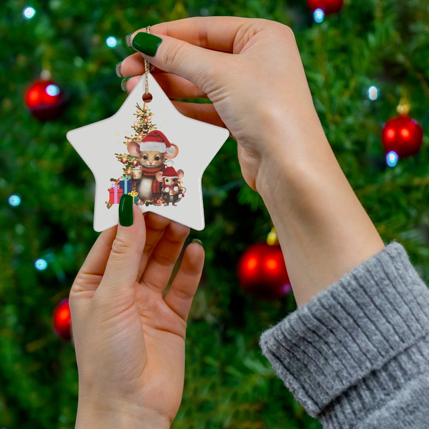 Father and Son Christmas Memory Ornaments