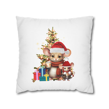 Father and Son Christmas Memory Pillow Cover