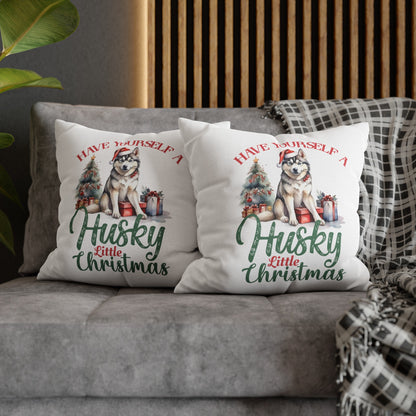 Husky Little Christmas Pillow Covers