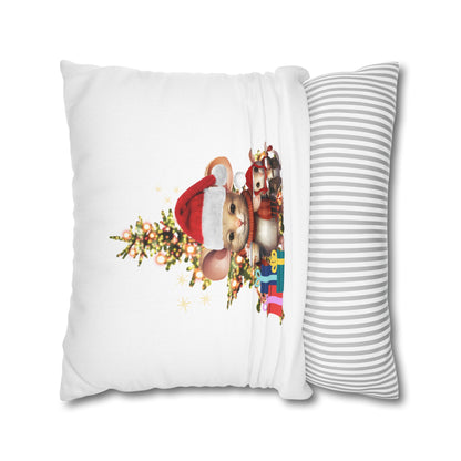 Father and Son Christmas Memory Pillow Cover