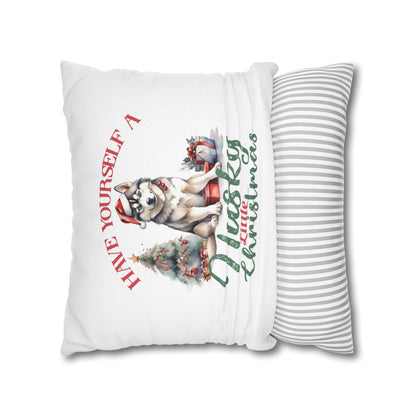 Husky Little Christmas Pillow Covers