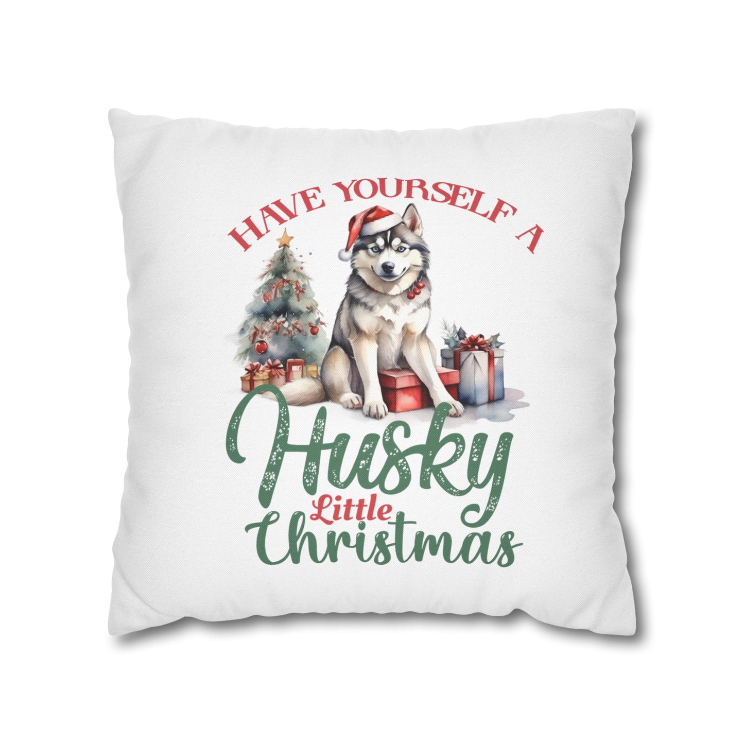 Husky Little Christmas Pillow Covers