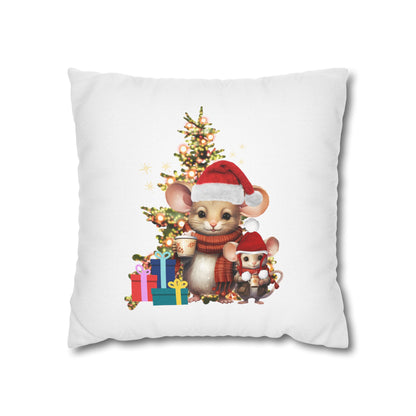 Father and Son Christmas Memory Pillow Cover