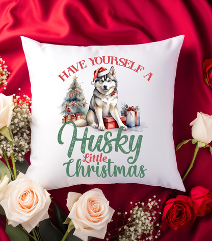 Husky Little Christmas Pillow Covers