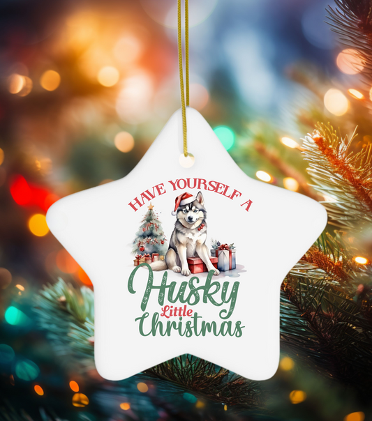 Husky Lover Christmas Ornament