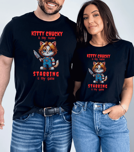 Funny Kitty Chucky Halloween Cat Shirt