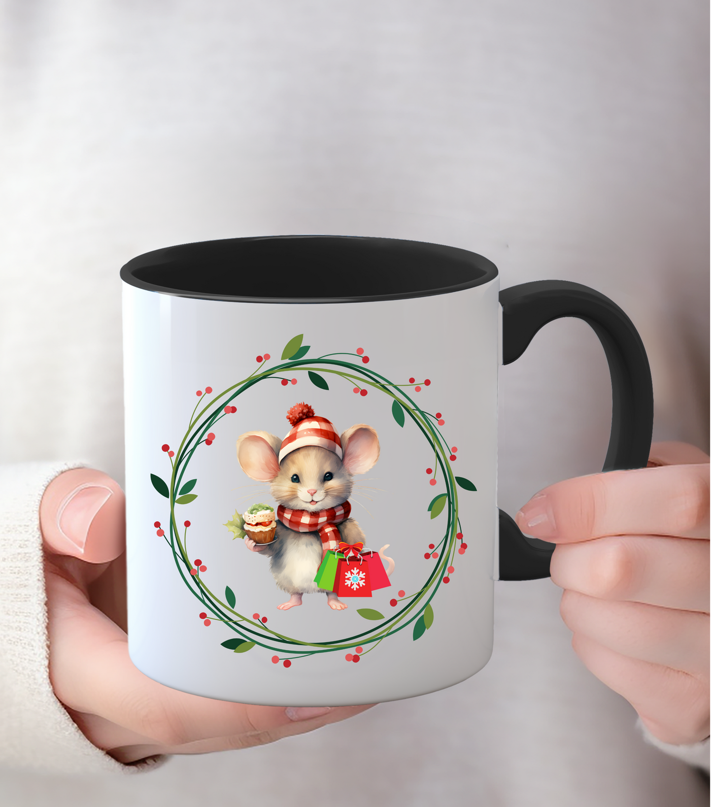 Holiday Sweets and Treasures Mice Style Mug