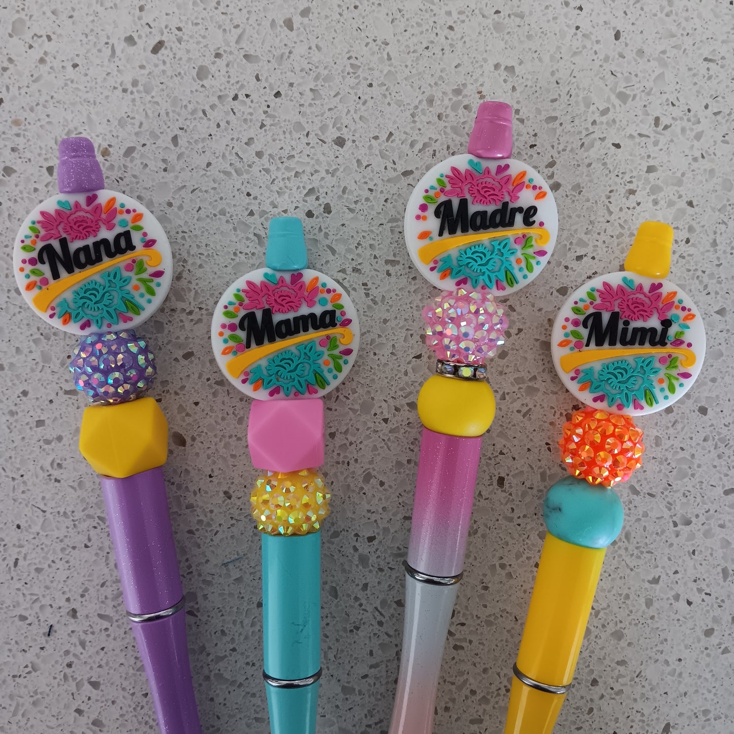 Mom Mimi Madre Nana Beaded Pens