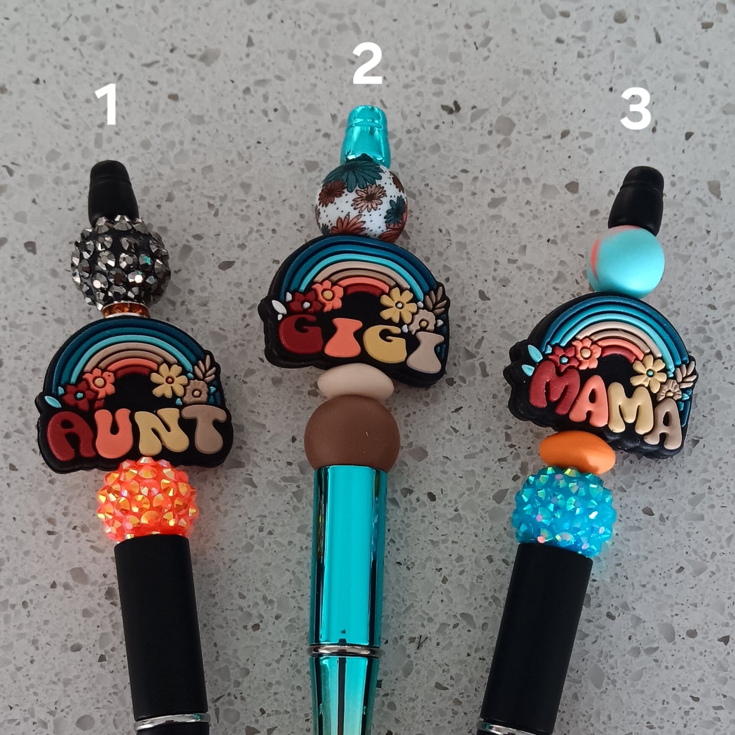 Mama Gigi Aunt Boho Beaded Pens