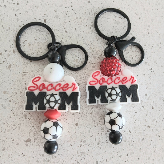 Soccer Mom Beaded Keychain Bar