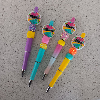 Mom Mimi Madre Nana Beaded Pens