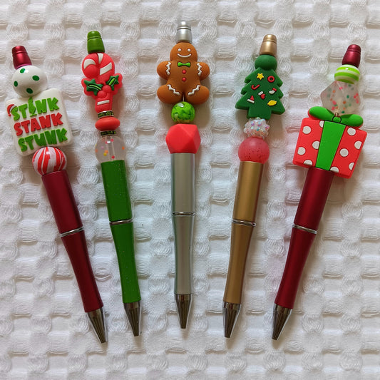 Beaded Christmas Pens