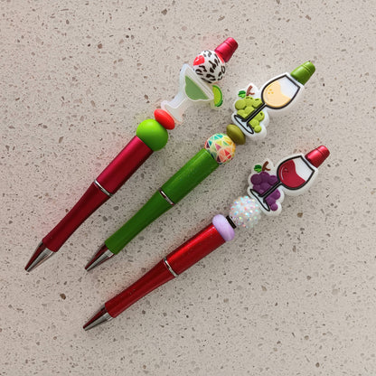 Wine Lovers - White Wine - Red Wine - Margarita Beaded Pens