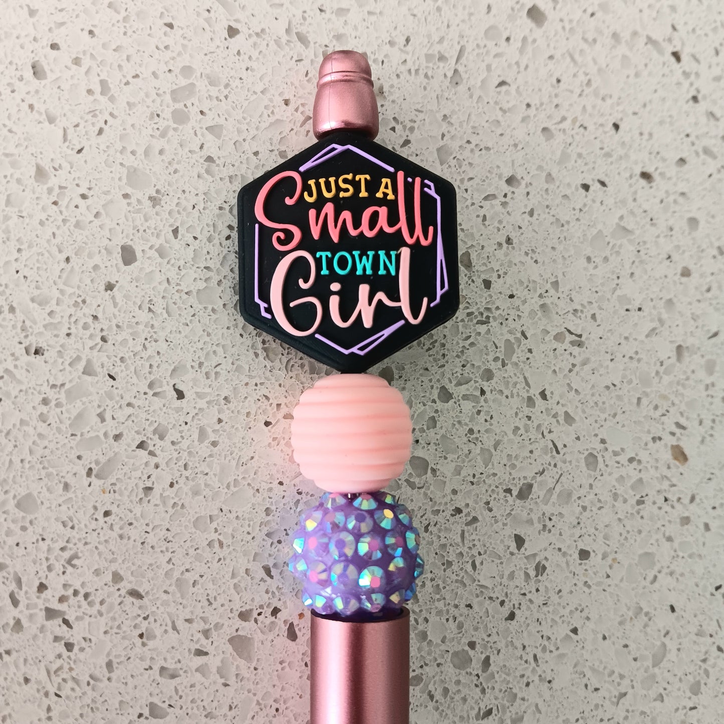 Just a Small Town Girl Beaded Pen