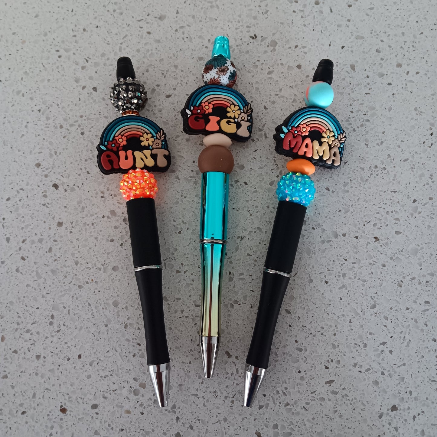 Mama Gigi Aunt Boho Beaded Pens