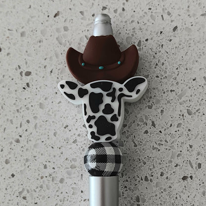 Cow Skull and Cowboy Hat Pen