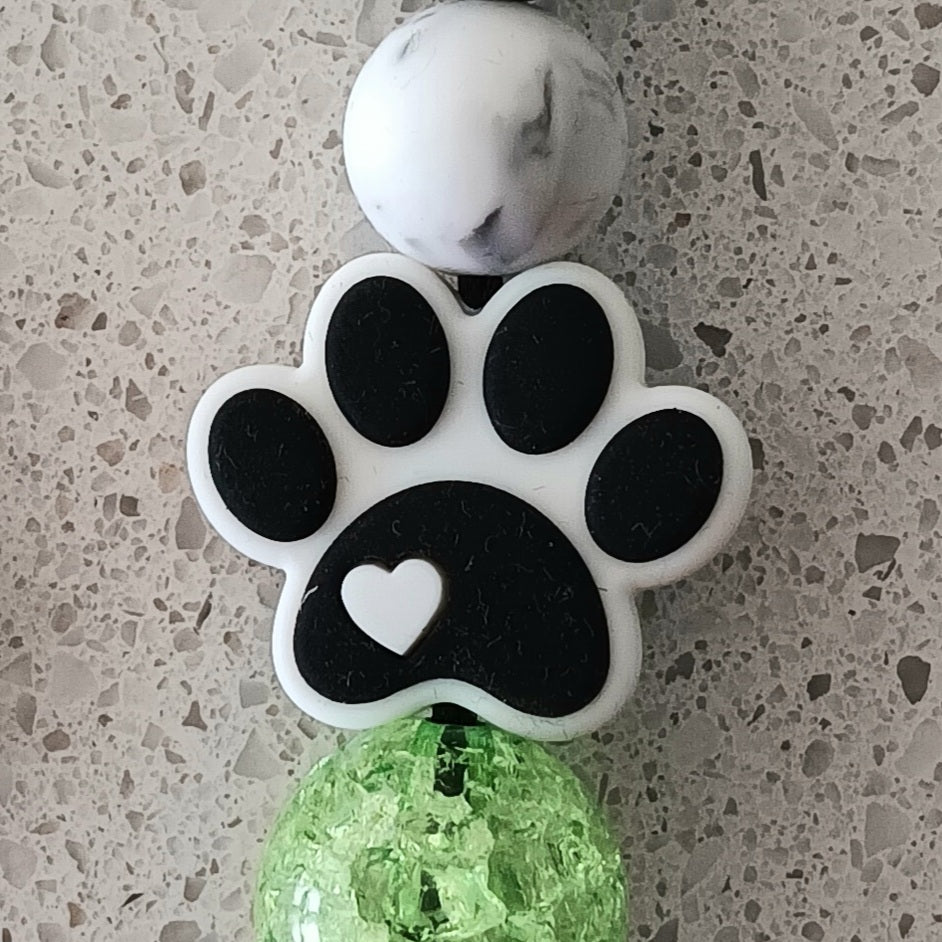 Paw Print Car Charm