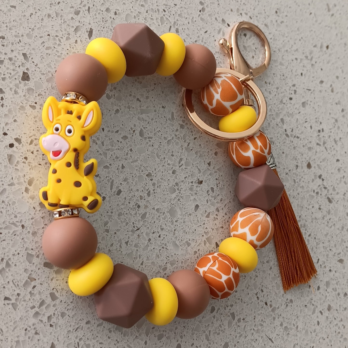 Giraffe Bracelet Keychain