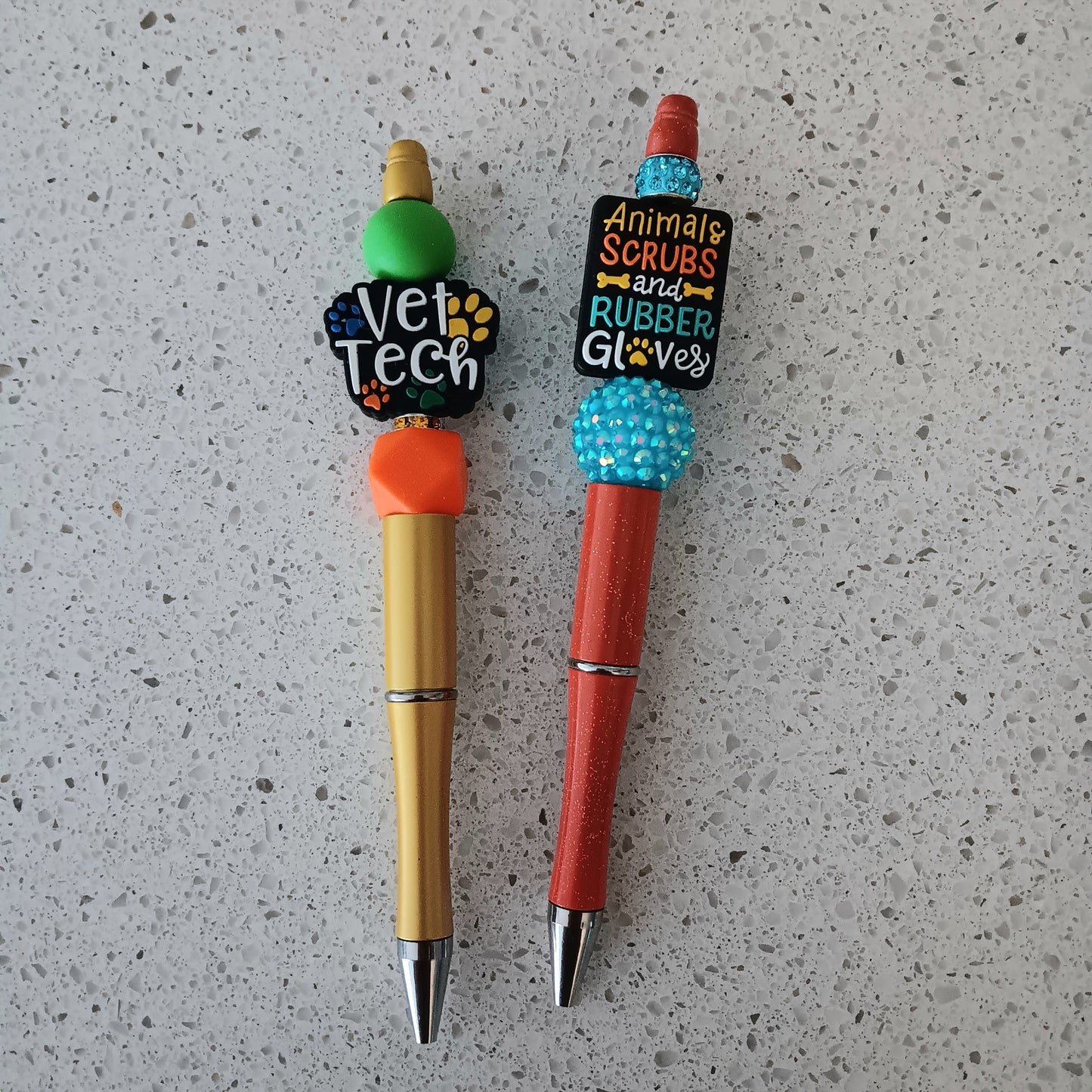 Vet Staff Beaded Pens