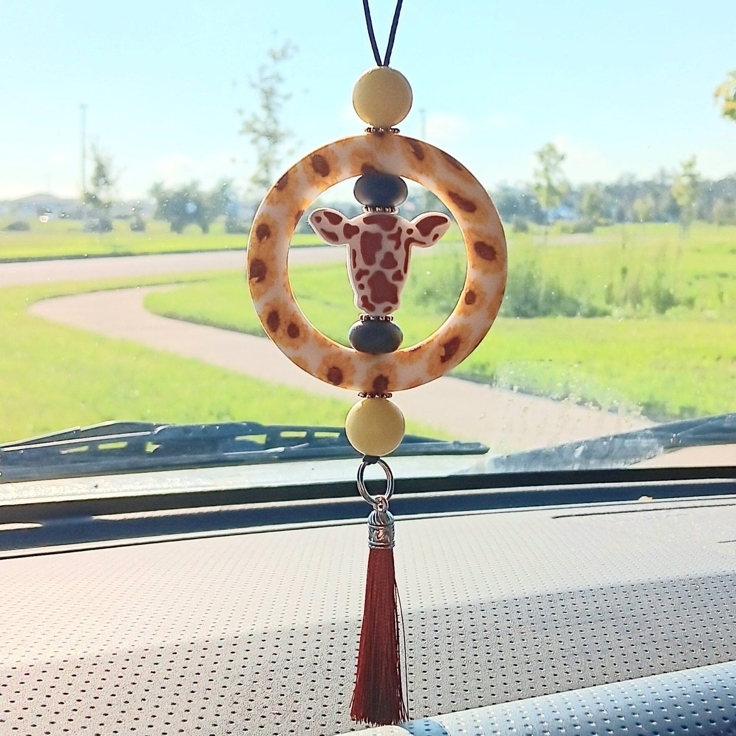 Sunflower Car Charm