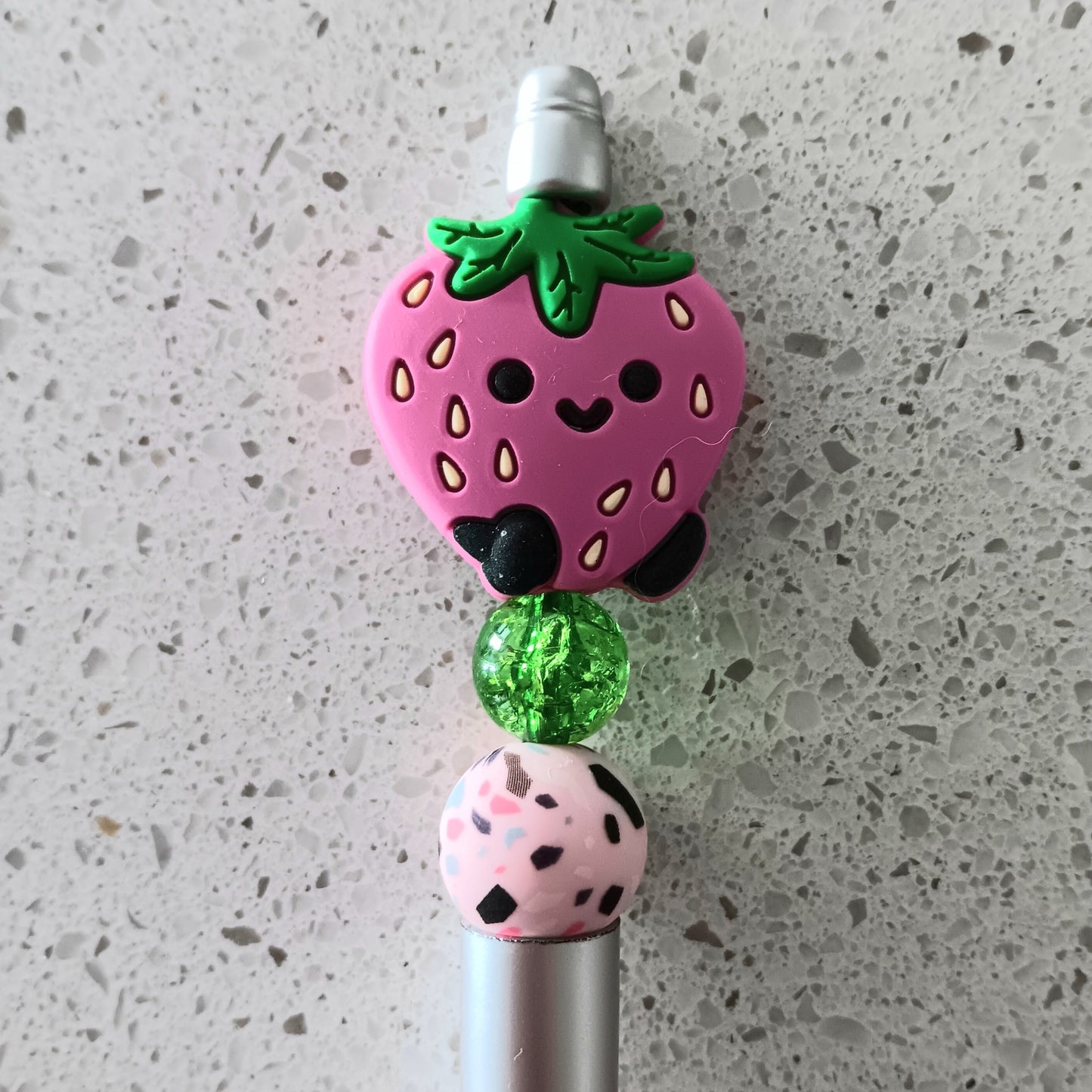 Strawberry Beaded Pens