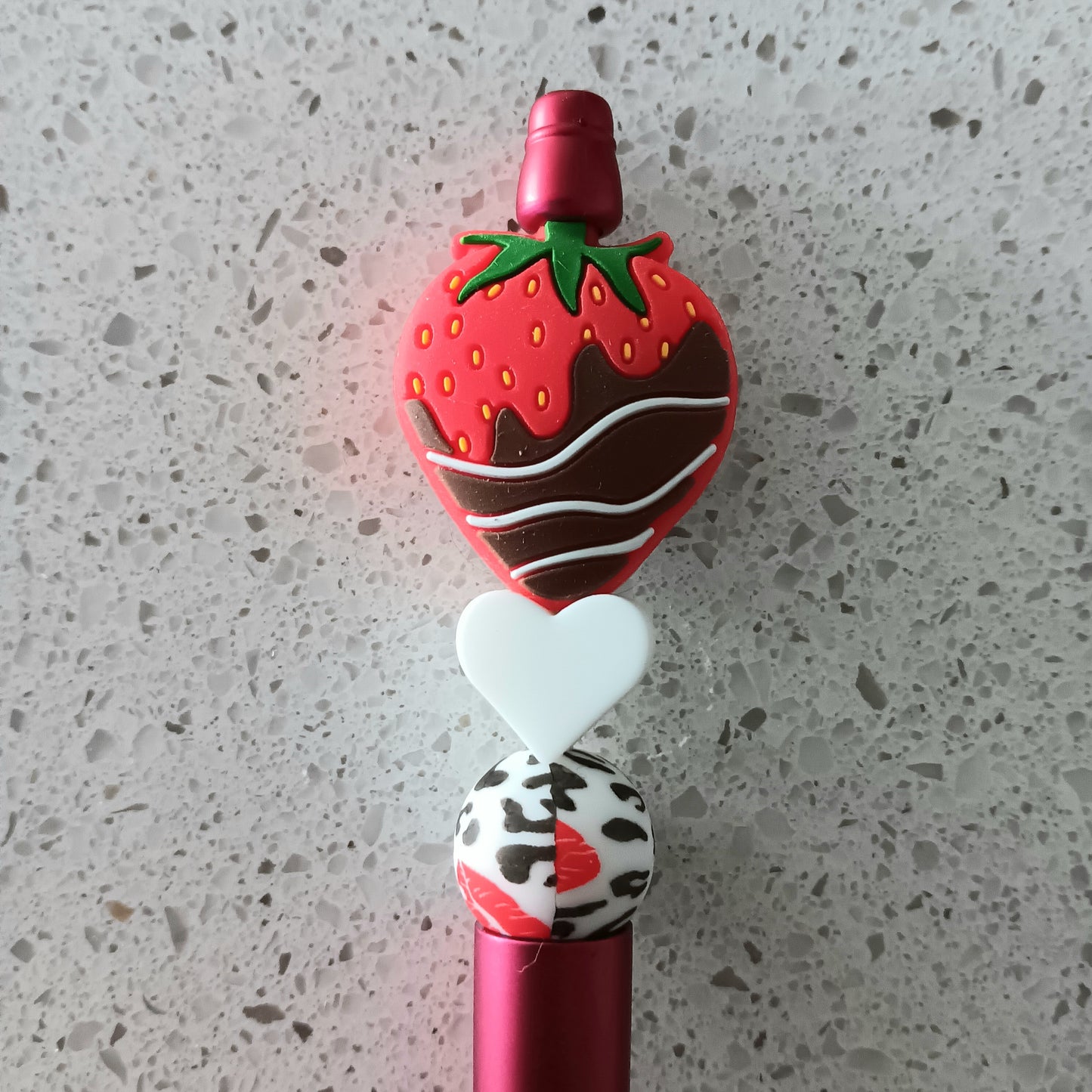 Strawberry Beaded Pens