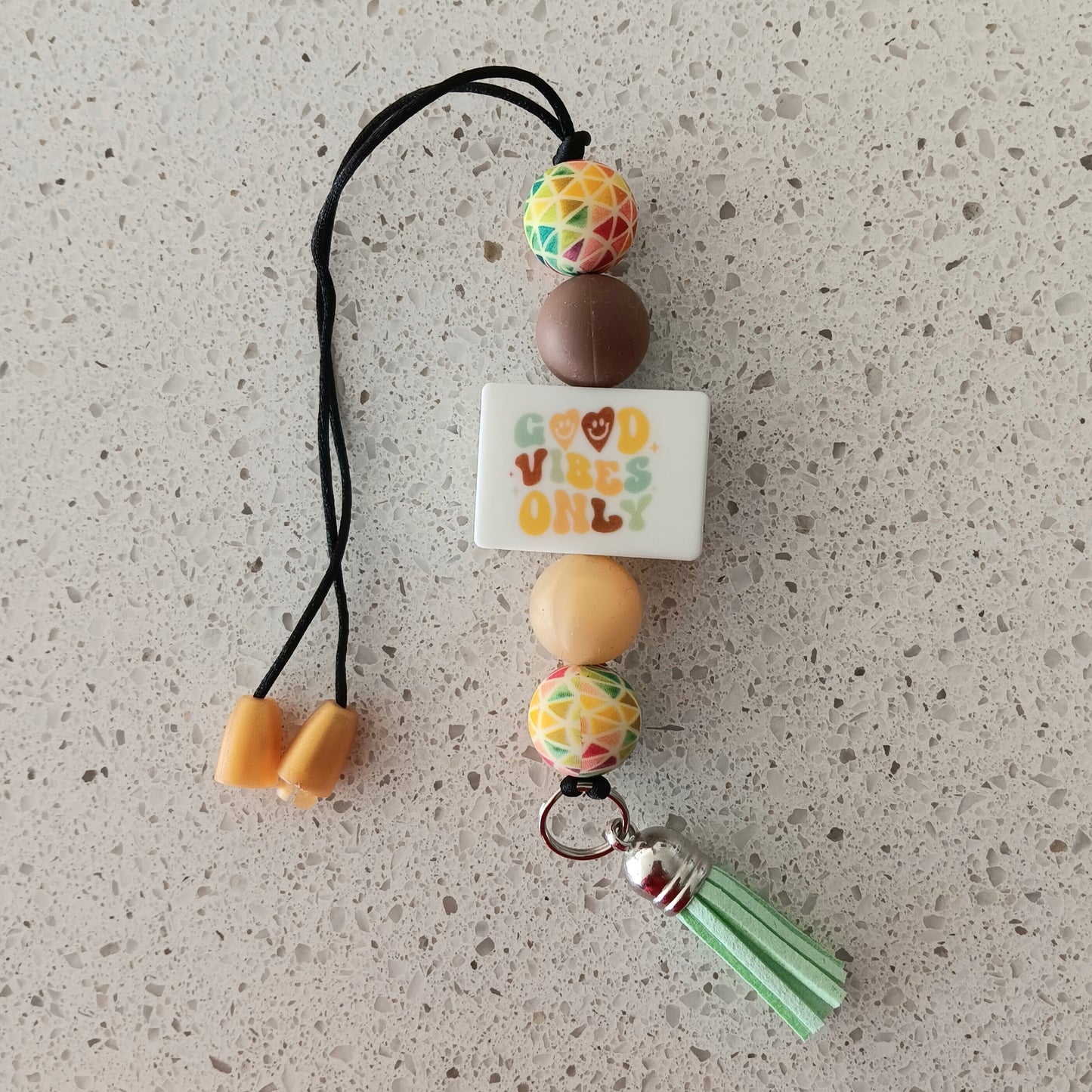 Good Vibes Car Charm