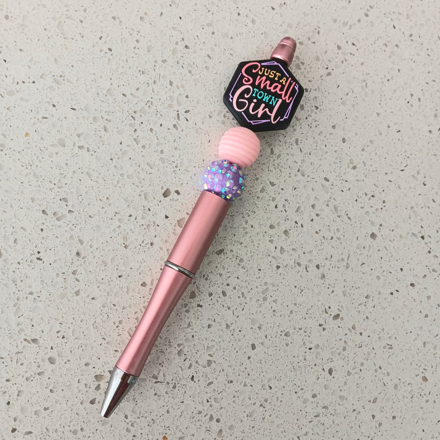 Just a Small Town Girl Beaded Pen