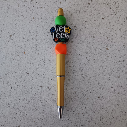 Vet Staff Beaded Pens