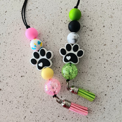 Paw Print Car Charm