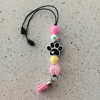 Paw Print Car Charm