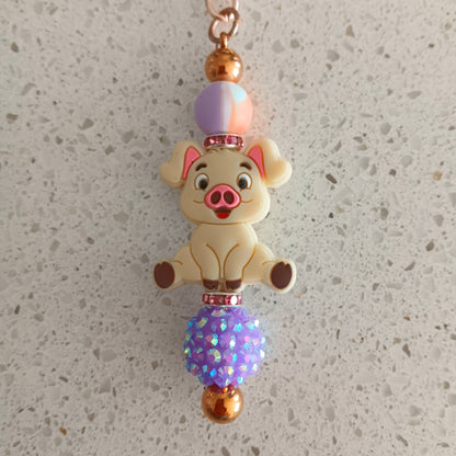 Cute Little Piggy Keychain Bar