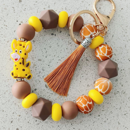 Giraffe Bracelet Keychain