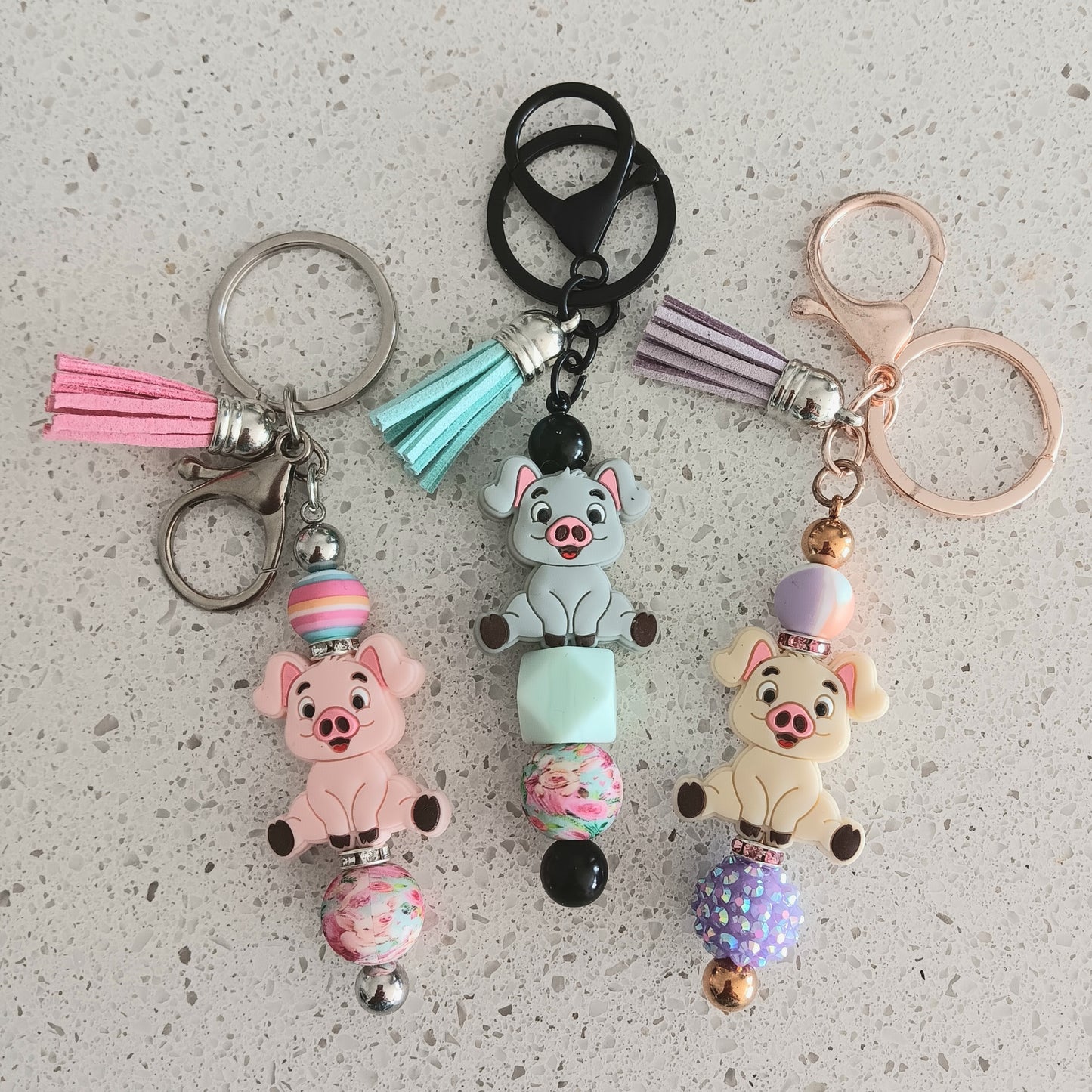 Cute Little Piggy Keychain Bar