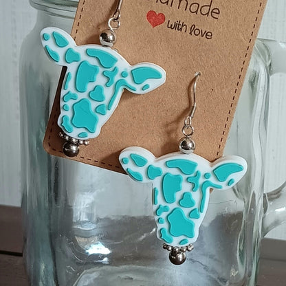 Cow Head Silicone Earrings